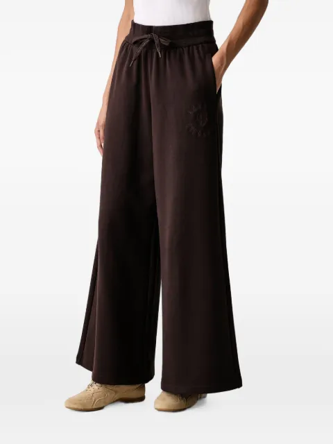 Armani Exchange logo-embroidered wide-leg track pants