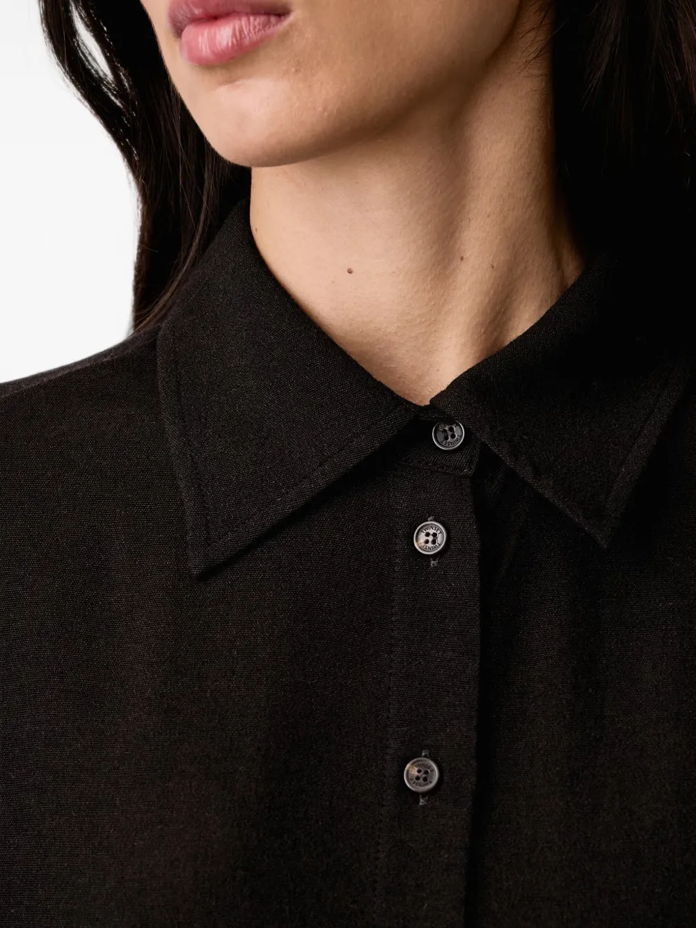 TWINSET Button-down overhemd Zwart