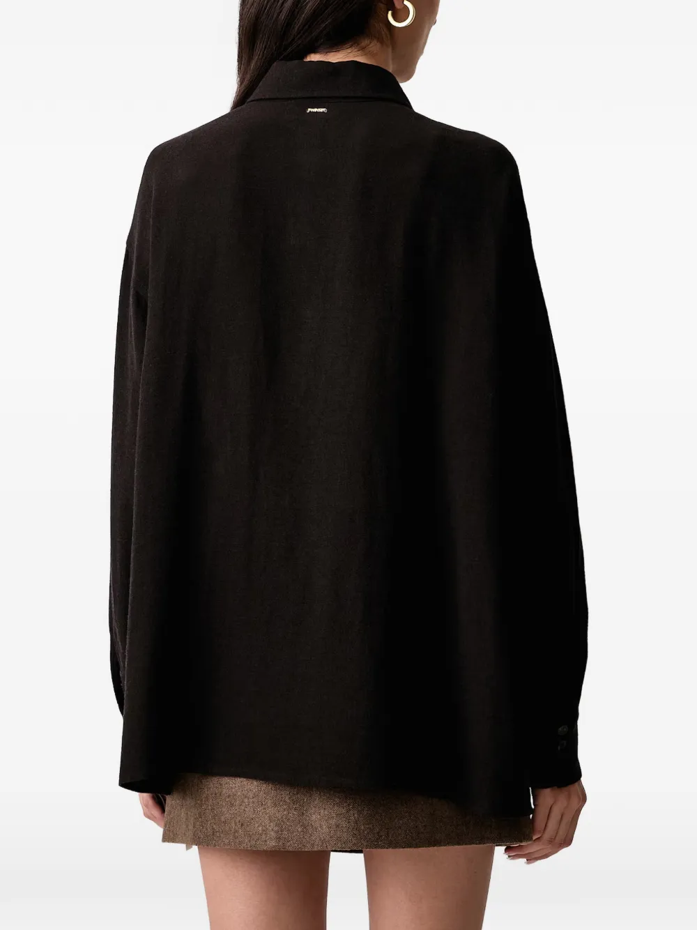 TWINSET Button-down overhemd Zwart