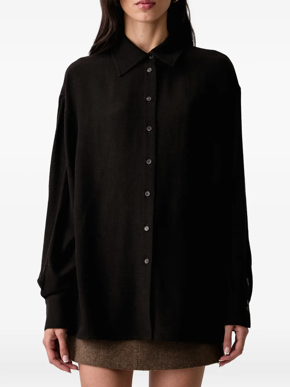 TWINSET Button-down overhemd Zwart