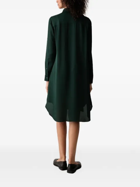 Lacoste keyhole-detail curved-hem dress