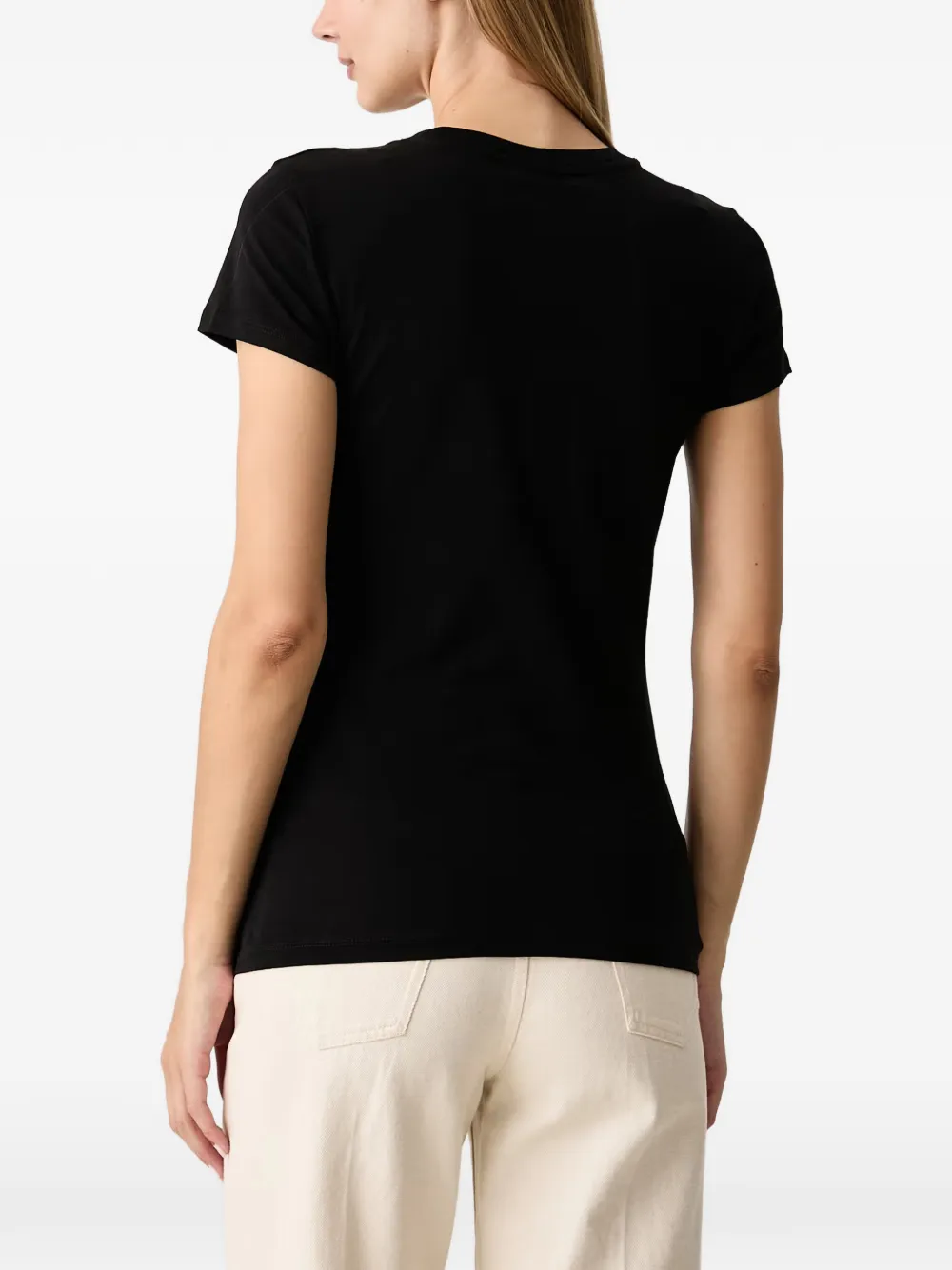 Armani Exchange T-shirt met logoprint Zwart