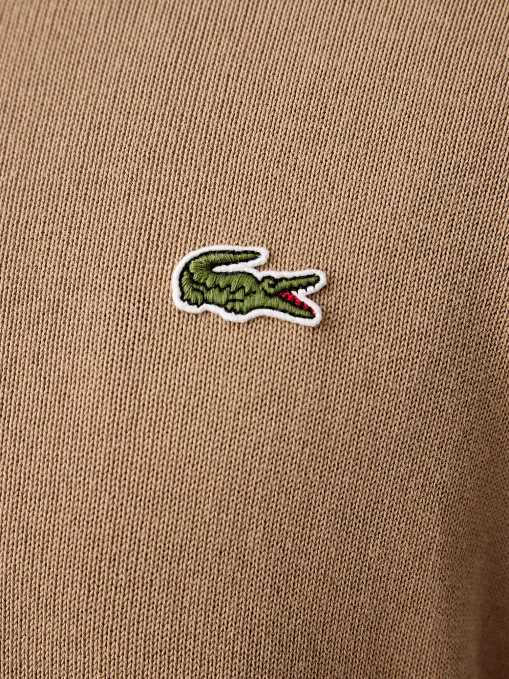 Lacoste Trui met hoge hals en rits Beige