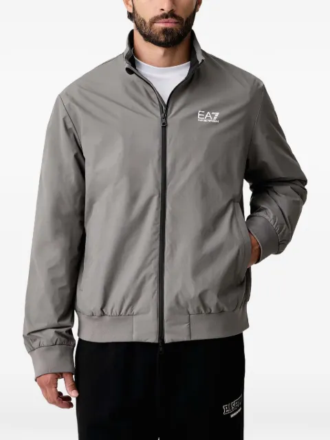 Ea7 Emporio Armani logo-print zip-up jacket