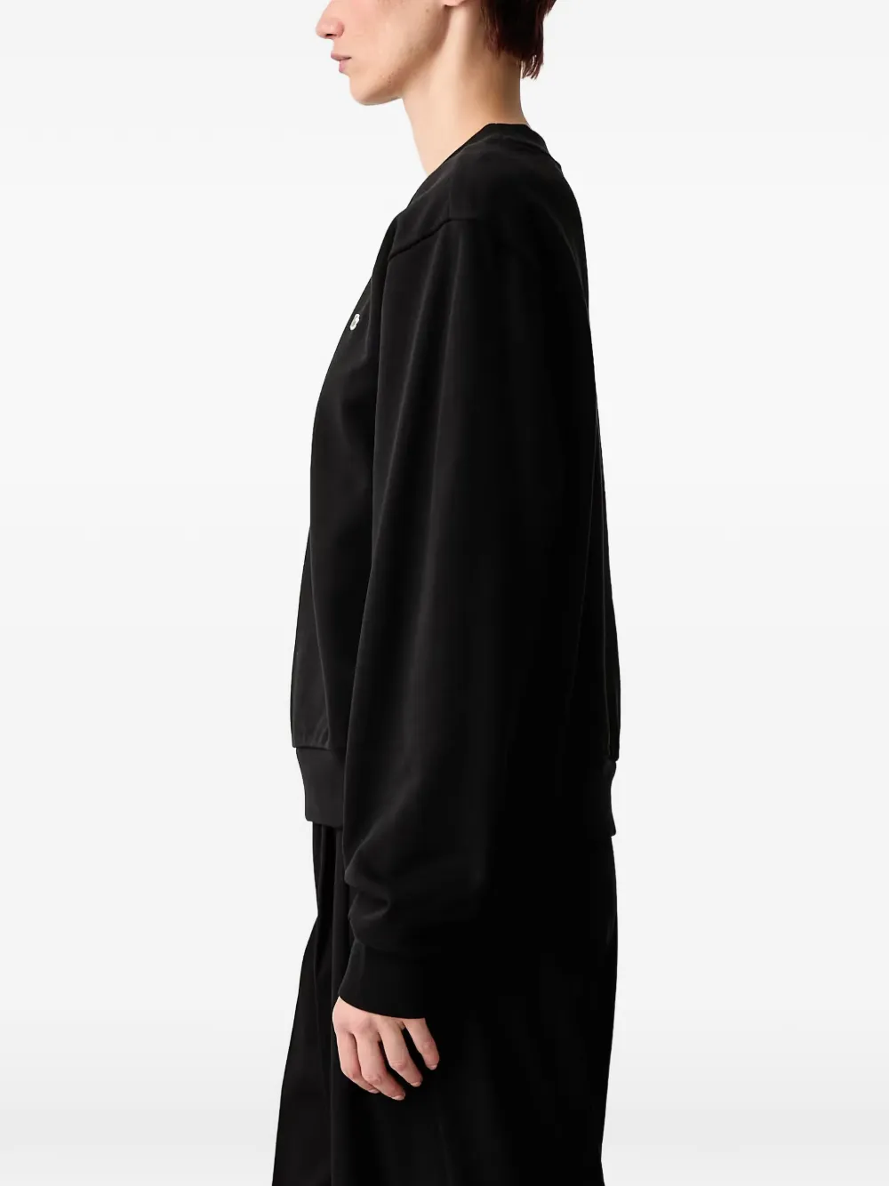 Lacoste Sweater met ronde hals Zwart