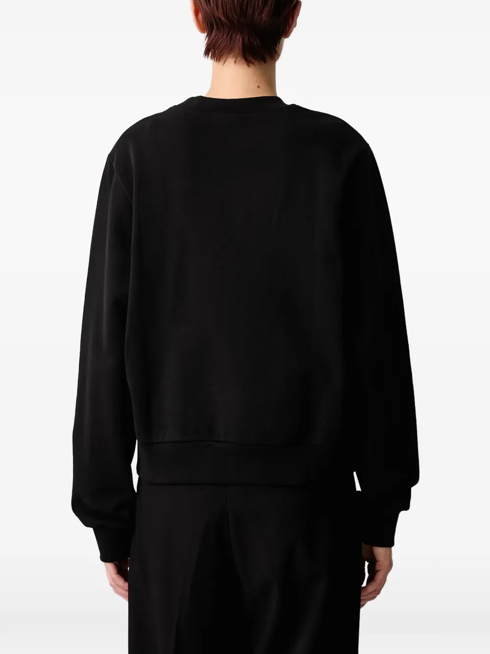 Lacoste Sweater met ronde hals Zwart