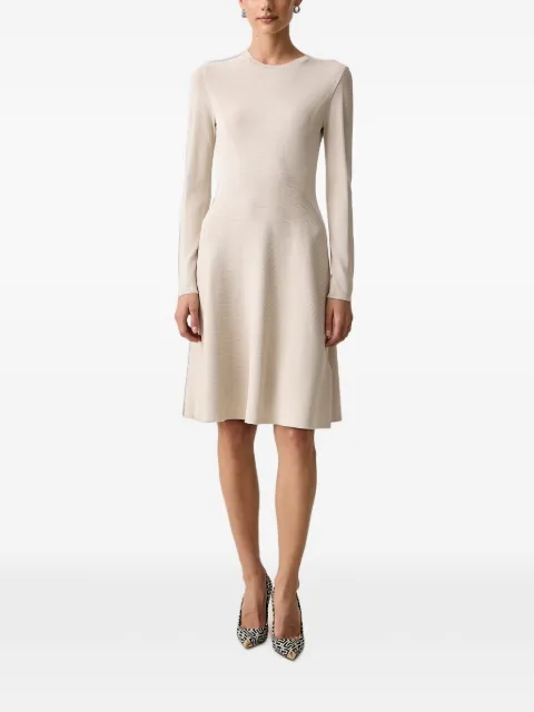 Armani Exchange fine-knit long-sleeve midi dress