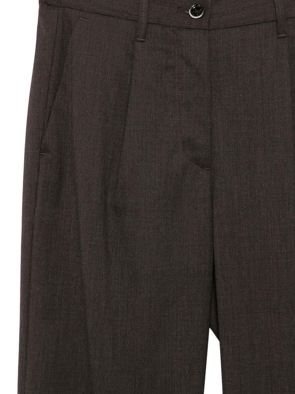 Nine In The Morning Blenda plooipantalon Bruin
