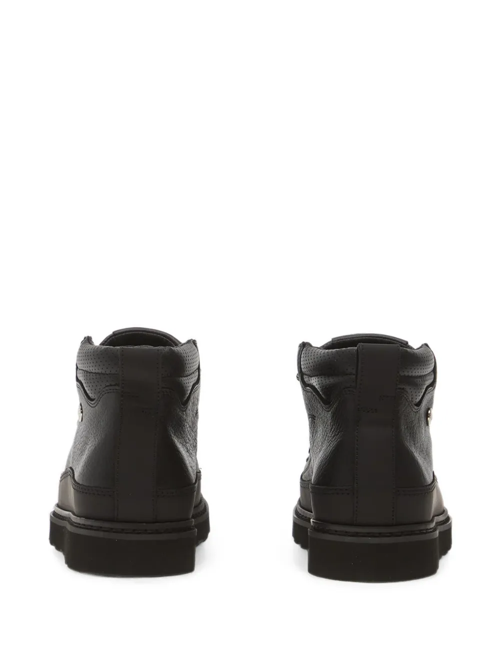 Filling Pieces Glacier grained leather boots Zwart