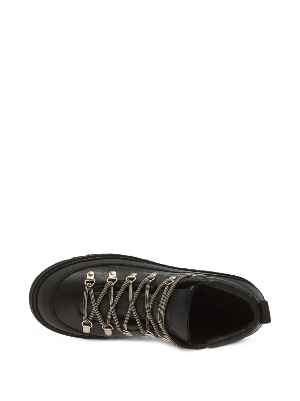 Filling Pieces Glacier grained leather boots Zwart