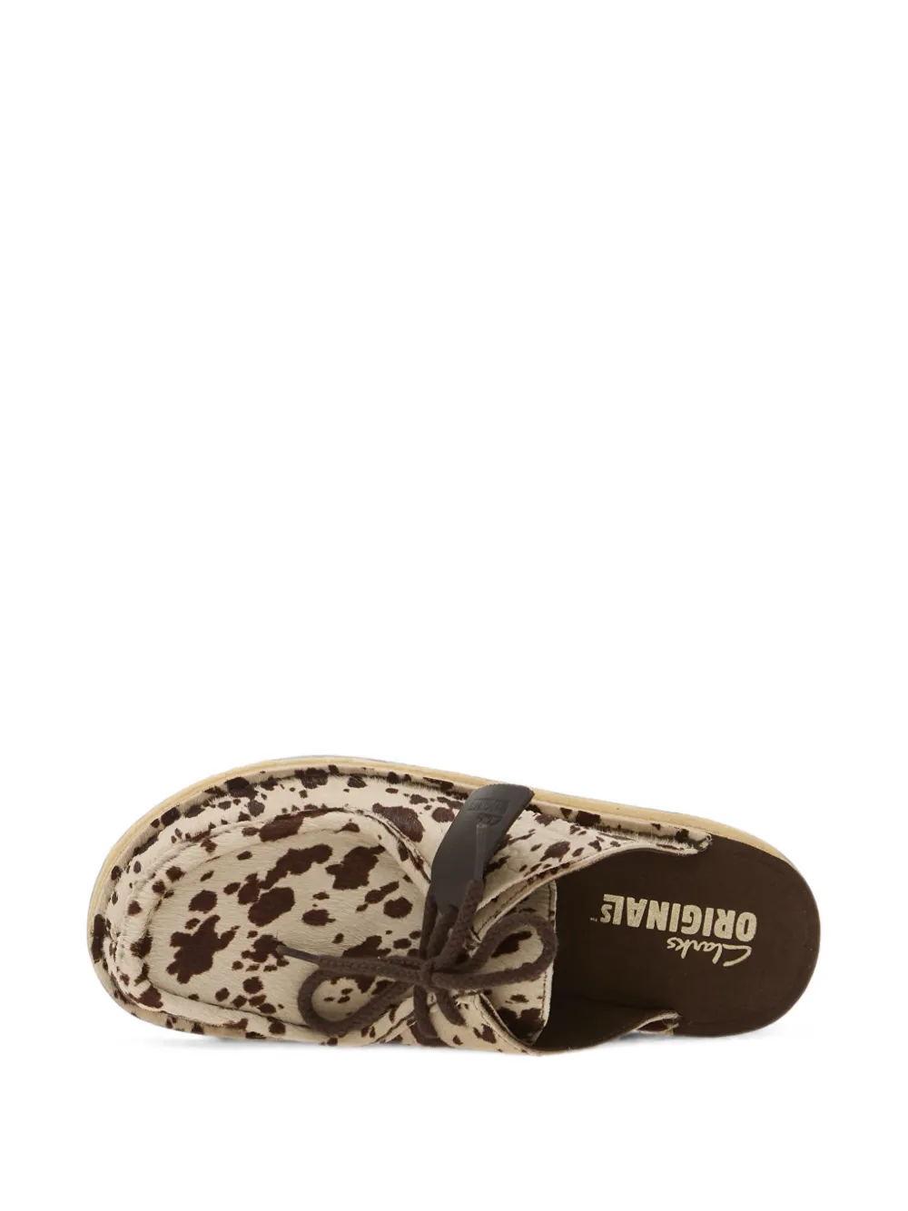 Clarks DSRTNomad cow-print mules Beige