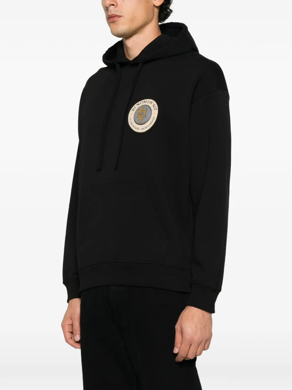 Ih Nom Uh Nit Hoodie met logopatch Zwart