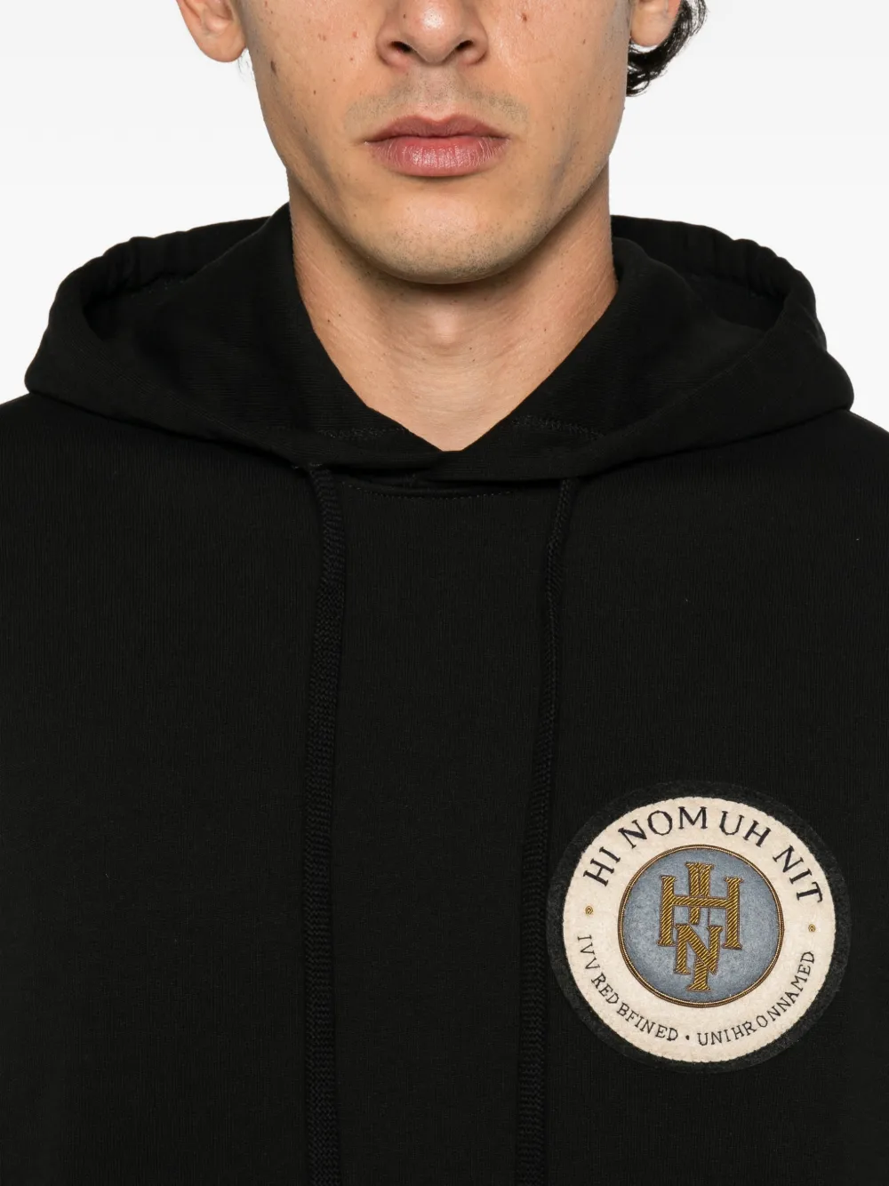 Ih Nom Uh Nit Hoodie met logopatch Zwart