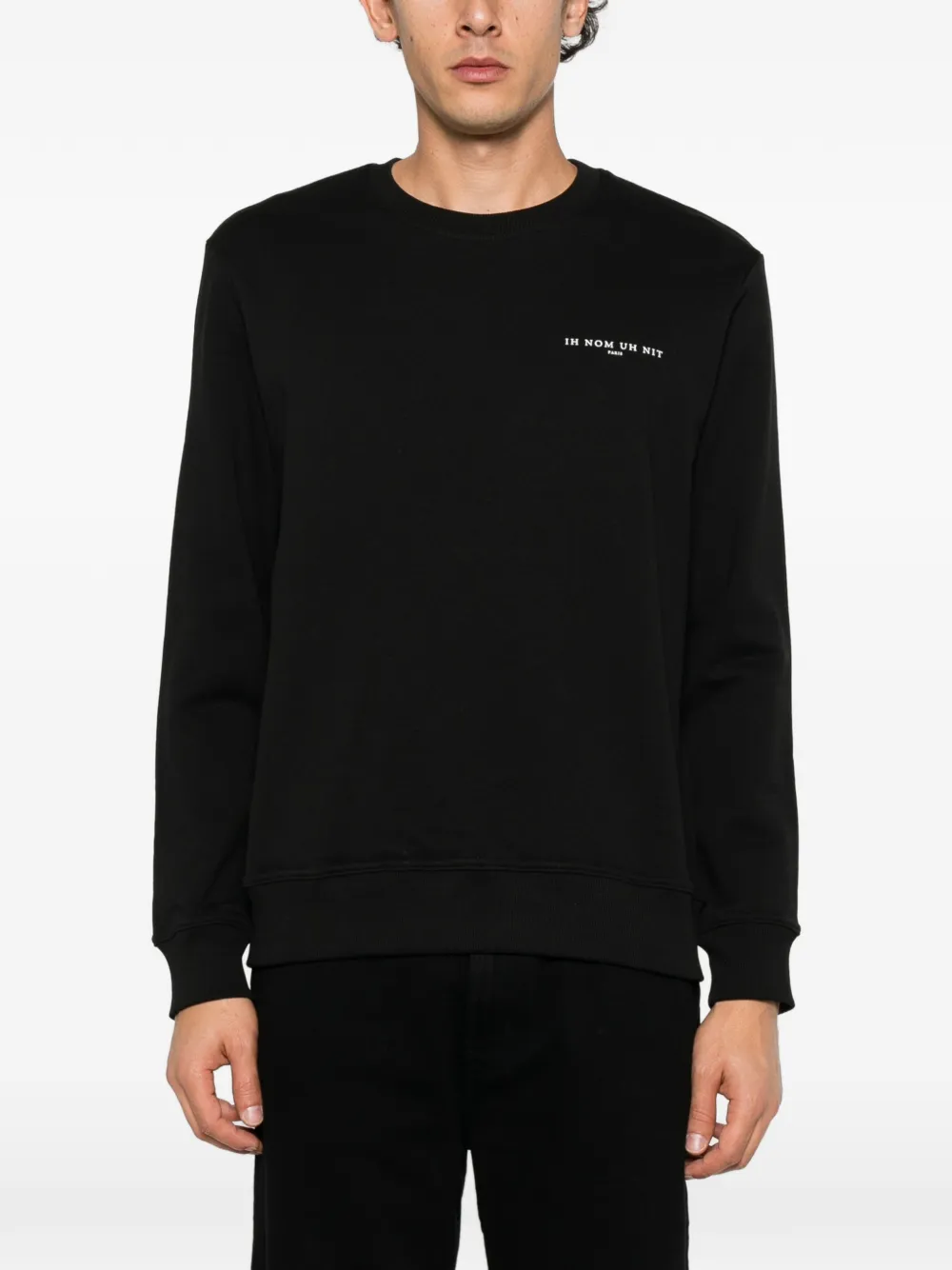 Ih Nom Uh Nit Sweater met print Zwart