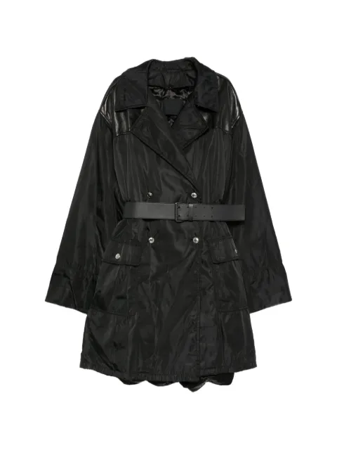 Prada Pre-Owned manteau ceinturé à boutonnière croisée (années 1990)