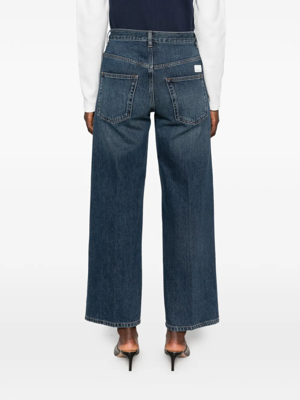 Nine In The Morning Elsa jeans met vervaagd effect Blauw