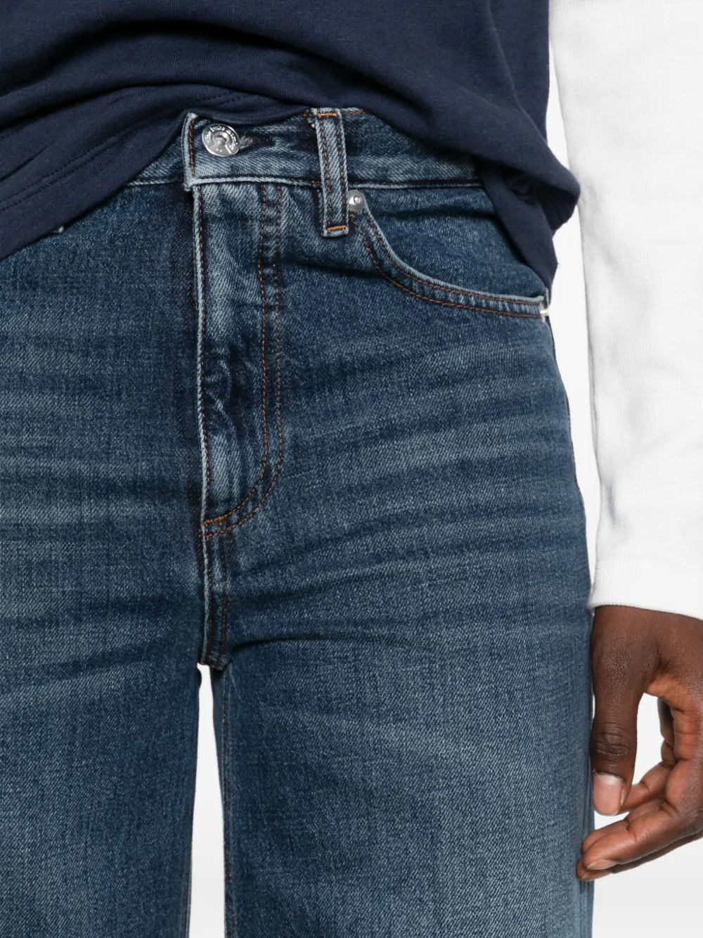 Nine In The Morning Elsa jeans met vervaagd effect Blauw