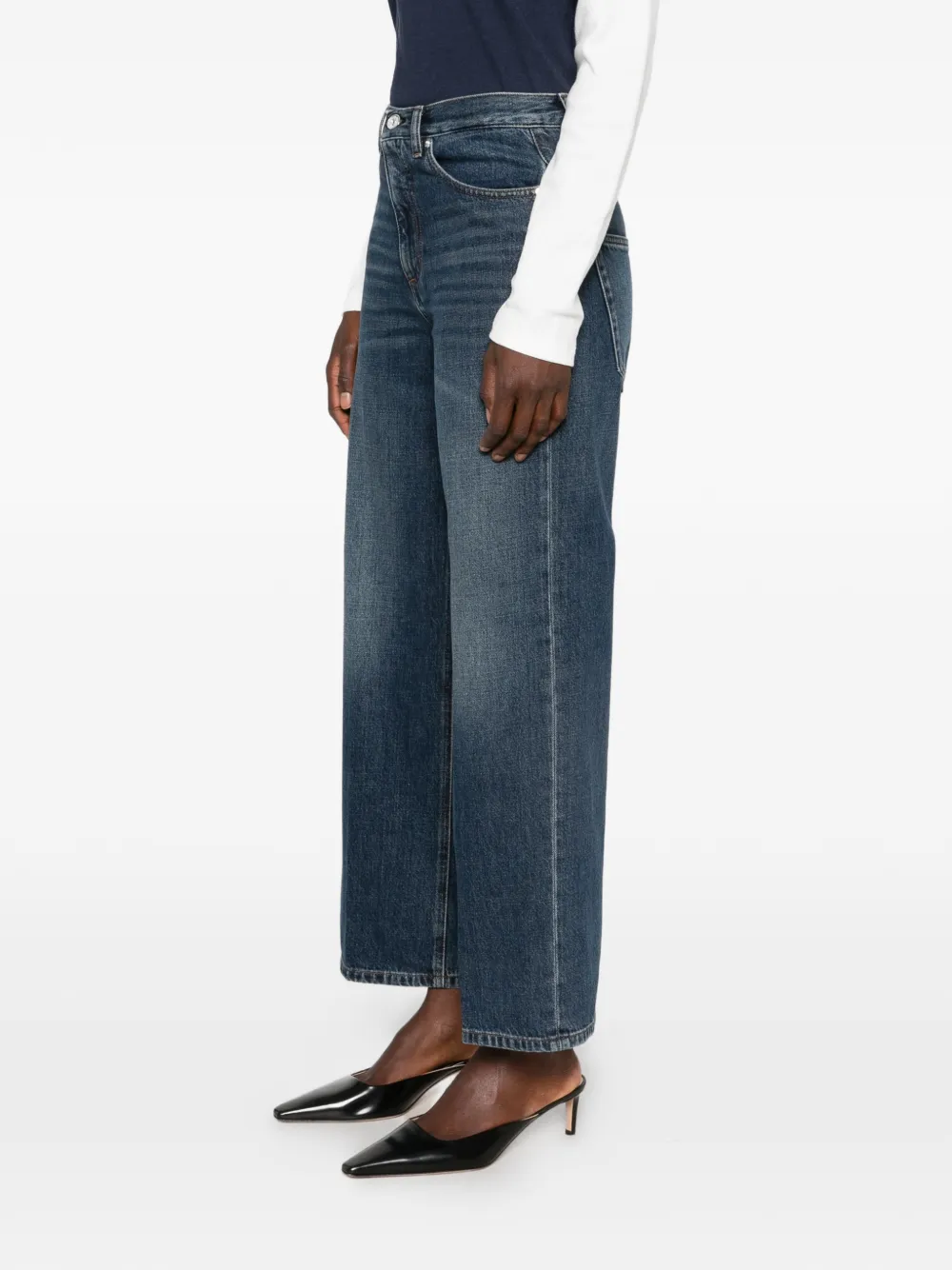 Nine In The Morning Elsa jeans met vervaagd effect Blauw