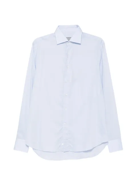 Canali spread-collar button-up shirt