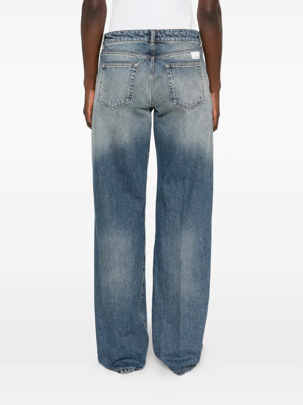 Nine In The Morning Jeans met wijde pijpen Blauw