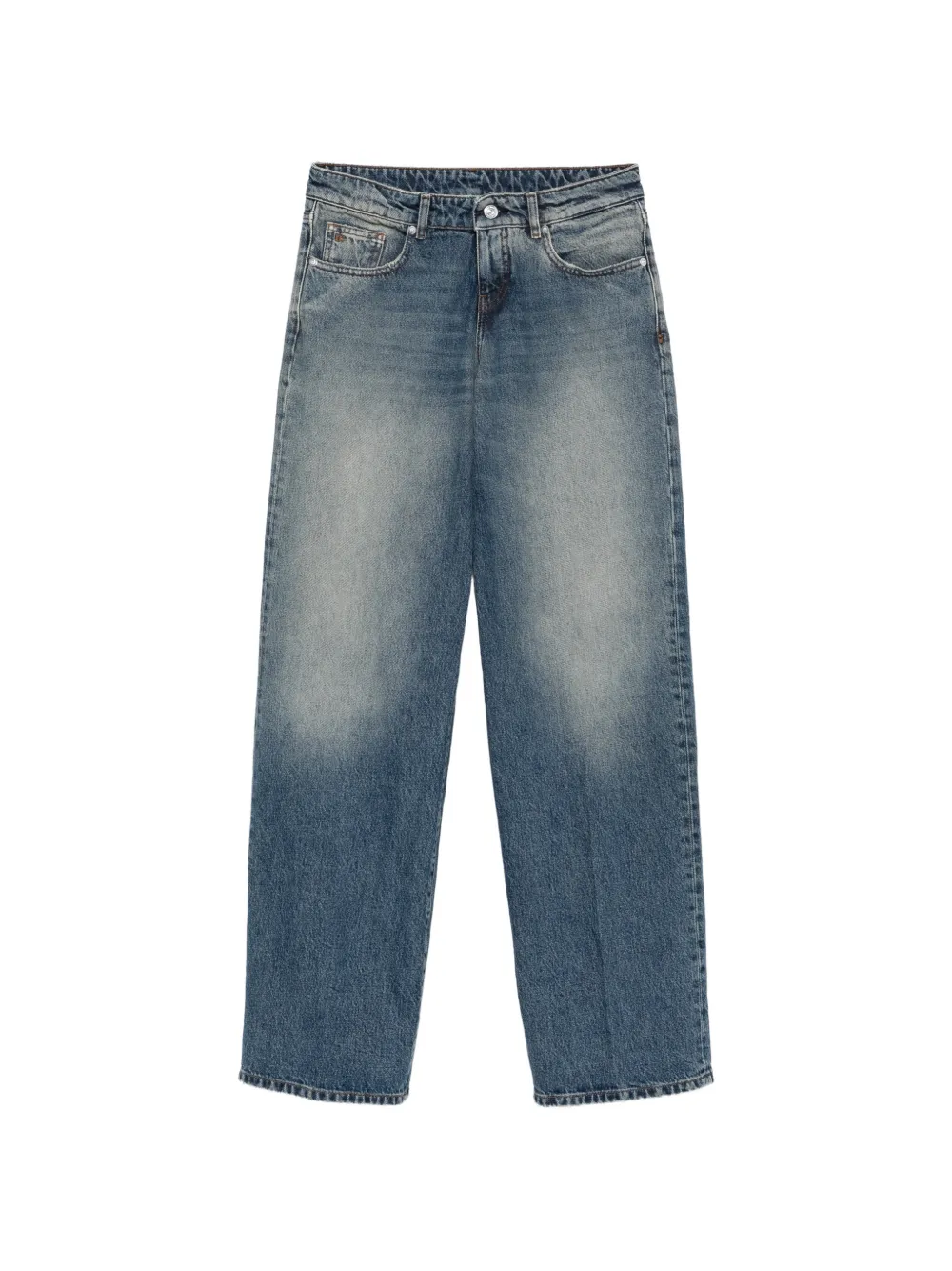 Nine In The Morning faded wide-leg jeans