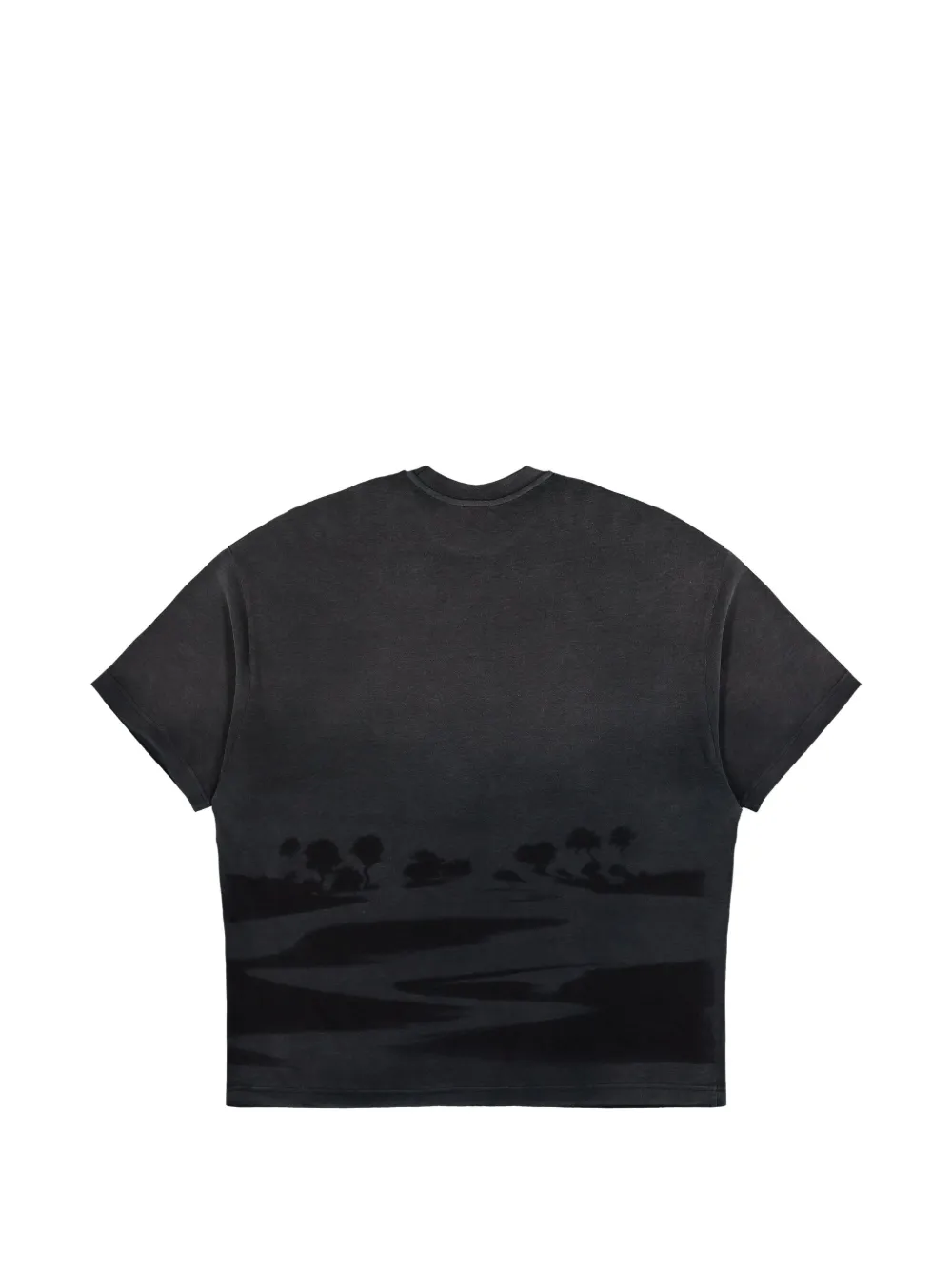 Casablanca Black Sands T-shirt met logoprint Zwart
