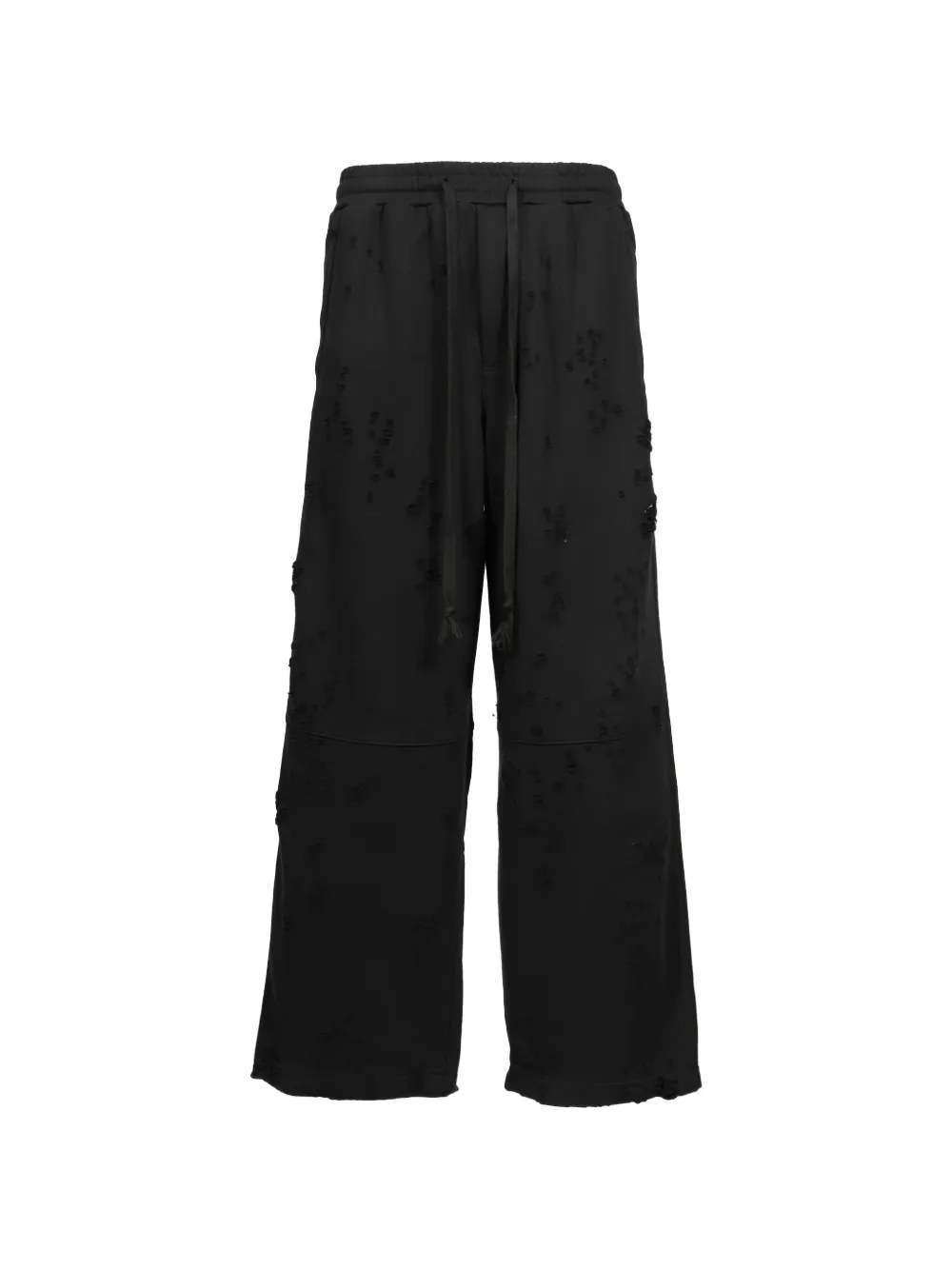 Troubled Waters distressed track pants - Schwarz