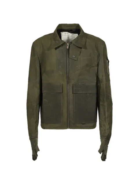UNDER THE SIGN Phantom patchwork gloved jacket