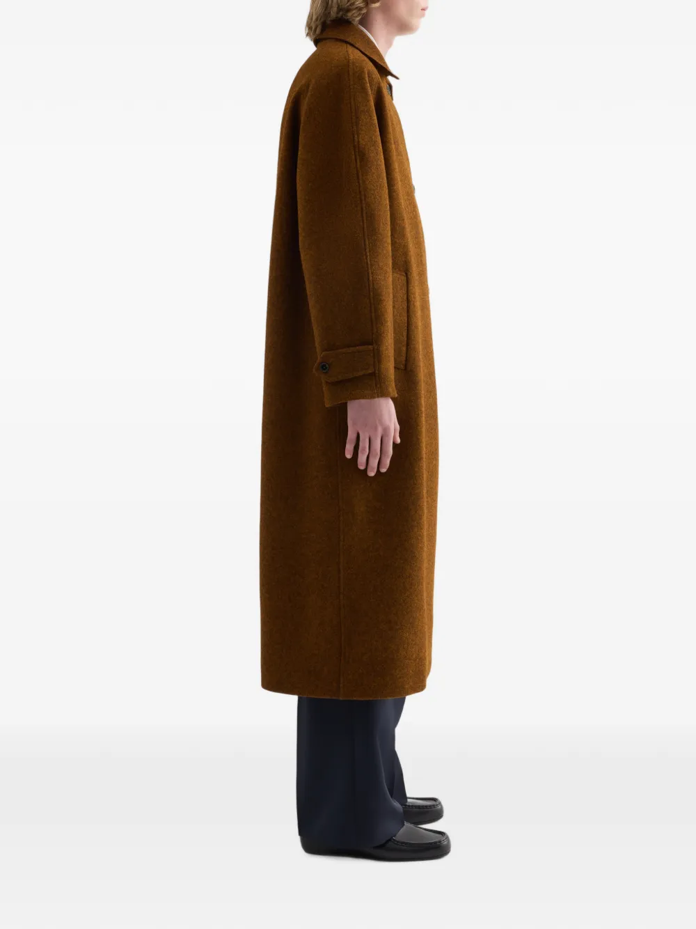 Jil Sander Vilten wollen jas Bruin