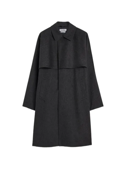 Jil Sander abrigo oversize de lana impermeable