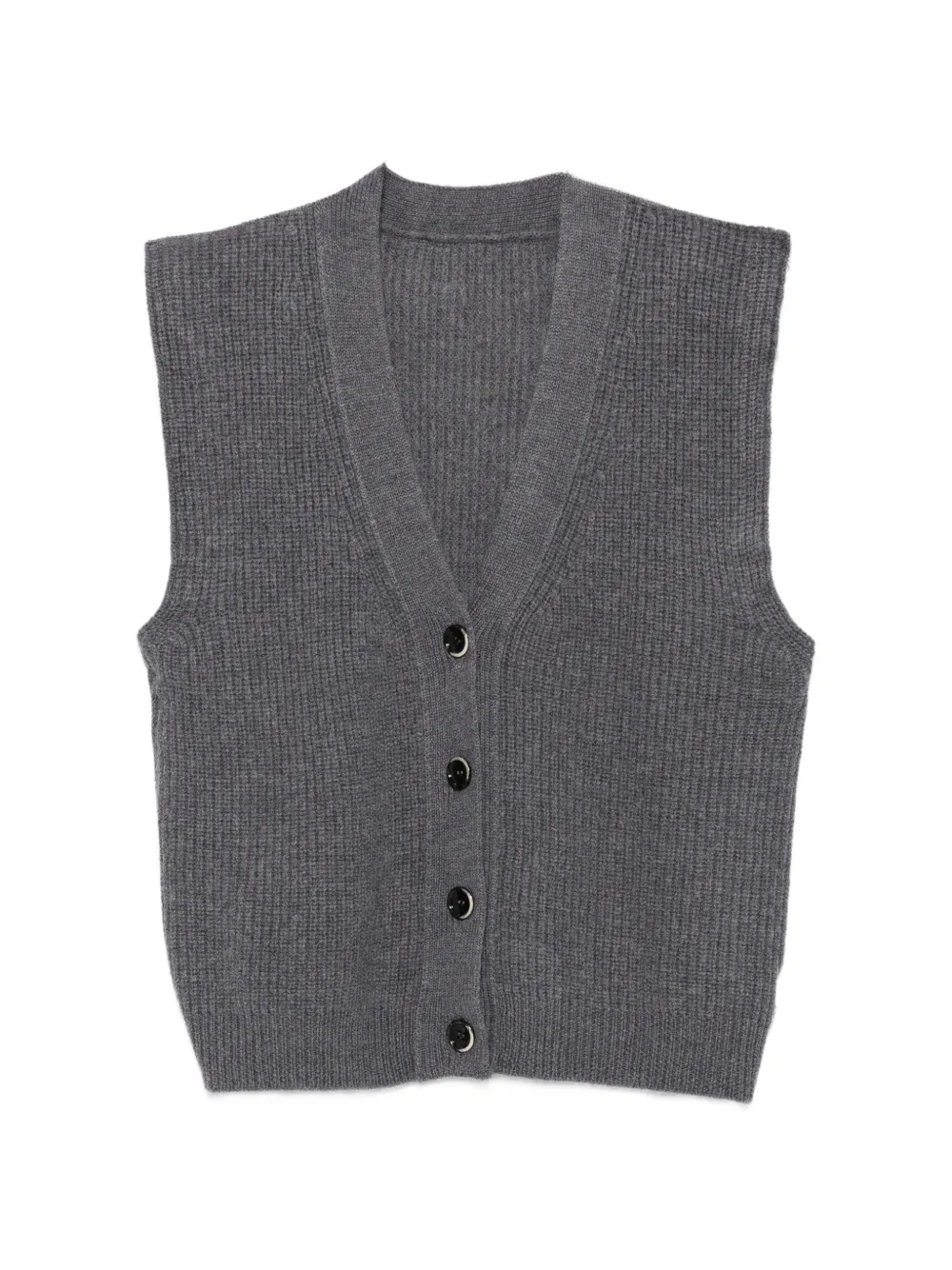 Nine In The Morning Riley ribbed-knit V-neck sleveless cardigan