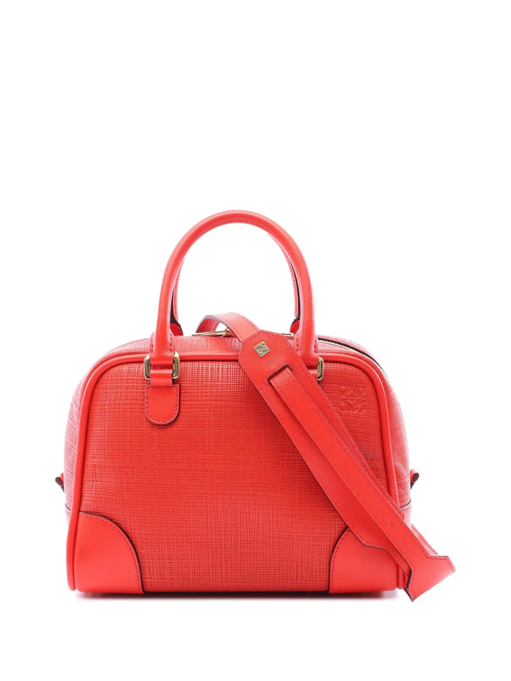 Loewe Pre-Owned 2000-2026 mittelgroße Amazona 75 Satchel-Tasche aus Leder - Rot