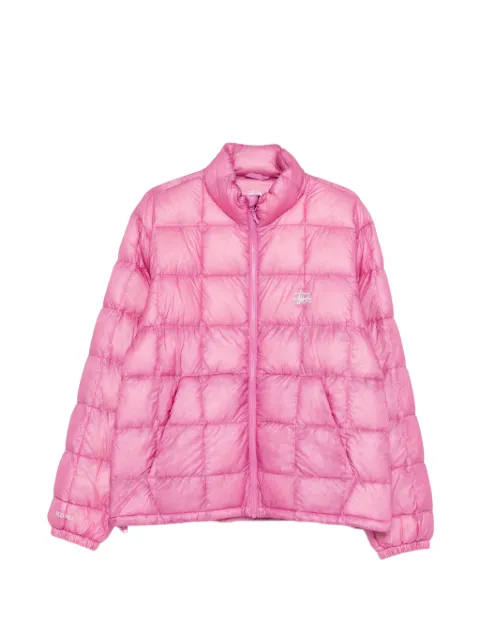 Stüssy quilted logo-embroidered jacket