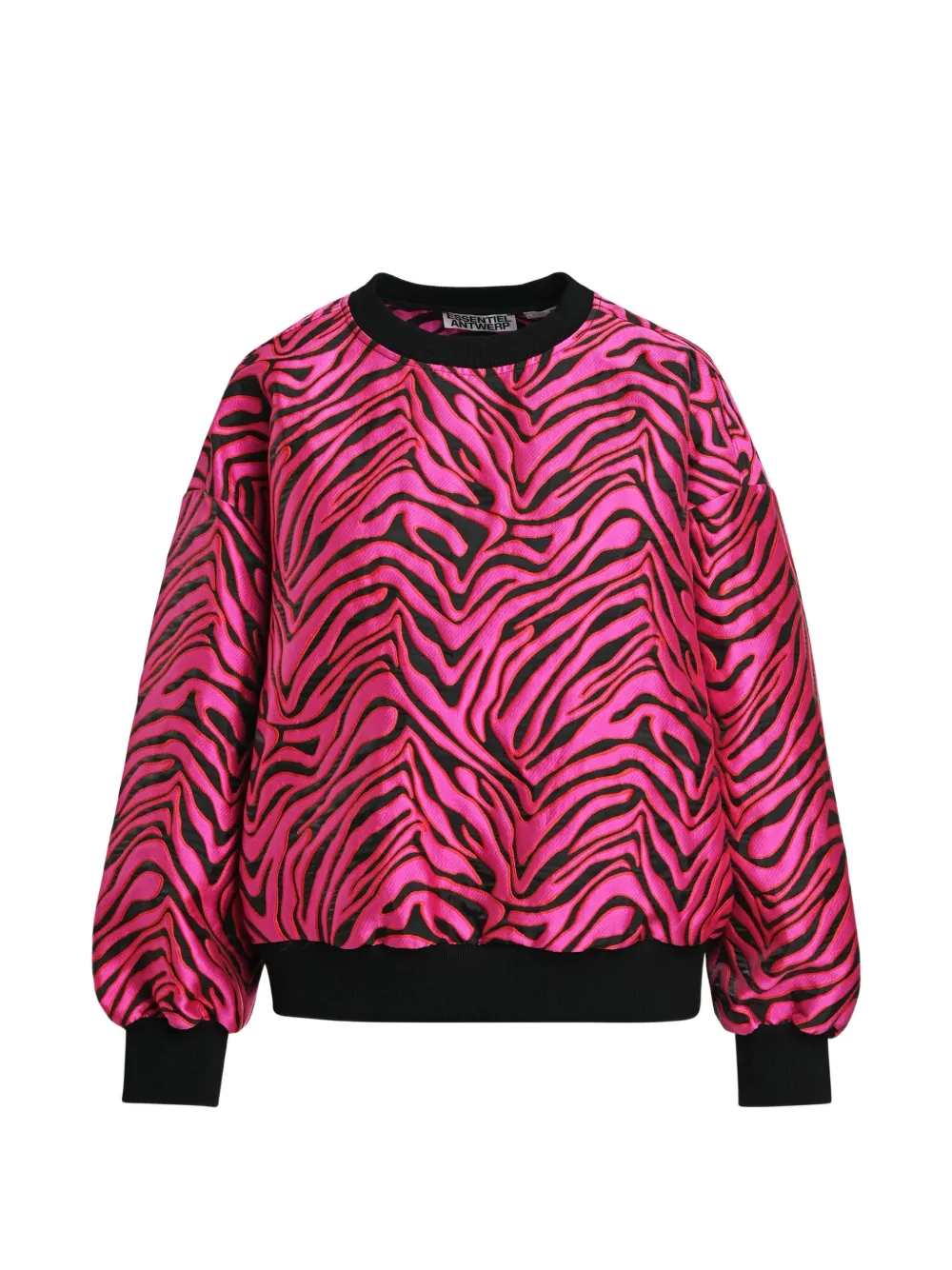 Essentiel Antwerp Felpa Klient zebrata jacquard - Rosa