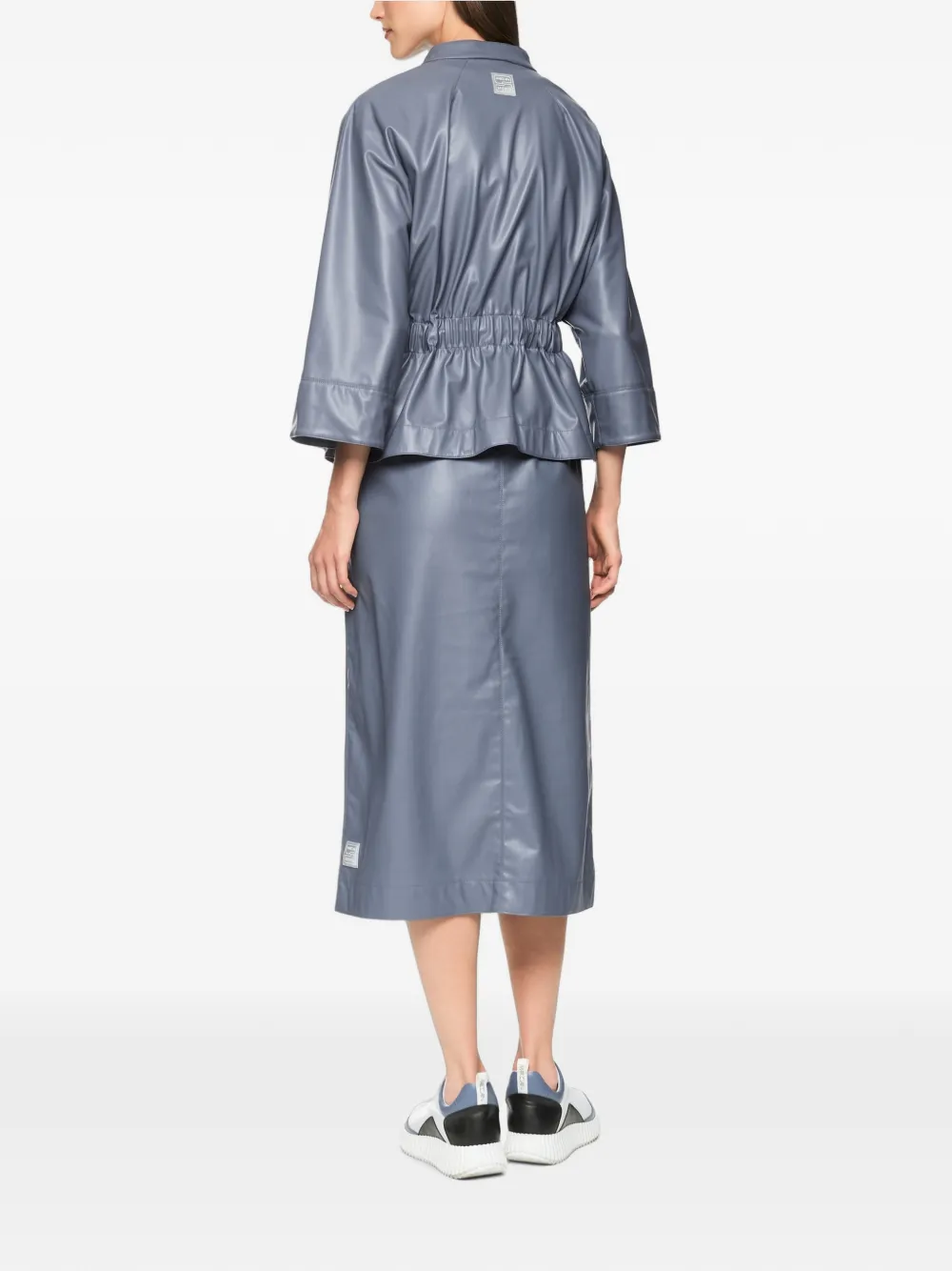 MARCCAIN Midi-rok met trekkoordtaille Grijs