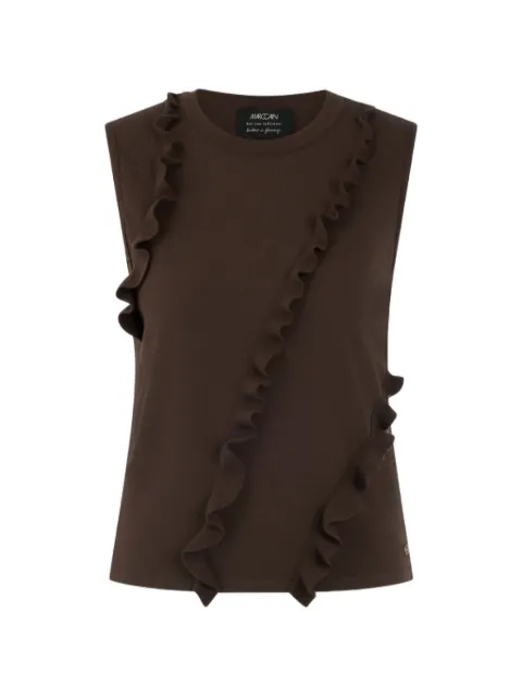 MARCCAIN ruffled sleeveless top