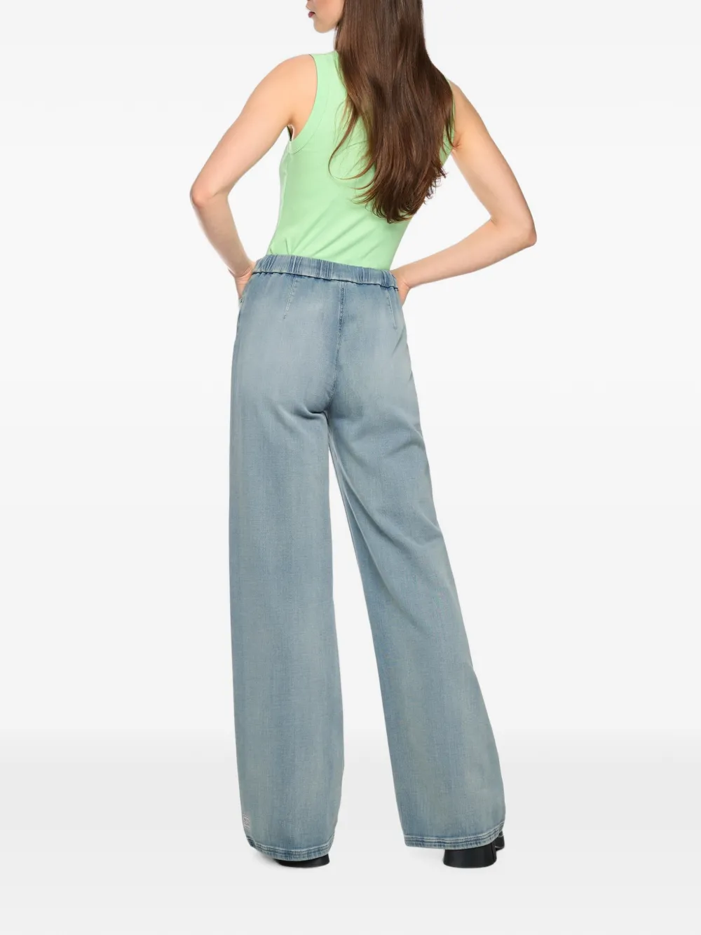 MARCCAIN Jeans met trekkoordtaille Blauw