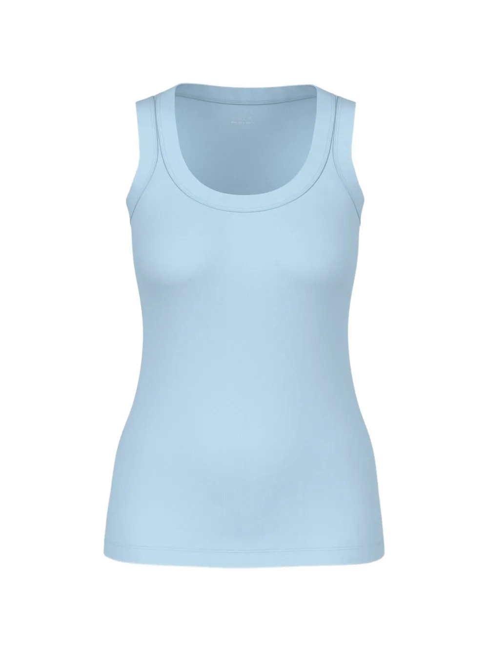 MARCCAIN ribbed-knit tank top - Blu