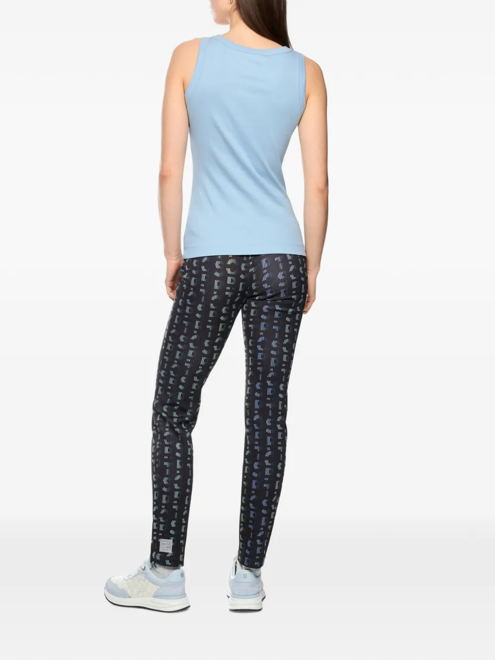 MARCCAIN ribbed-knit tank top Blauw