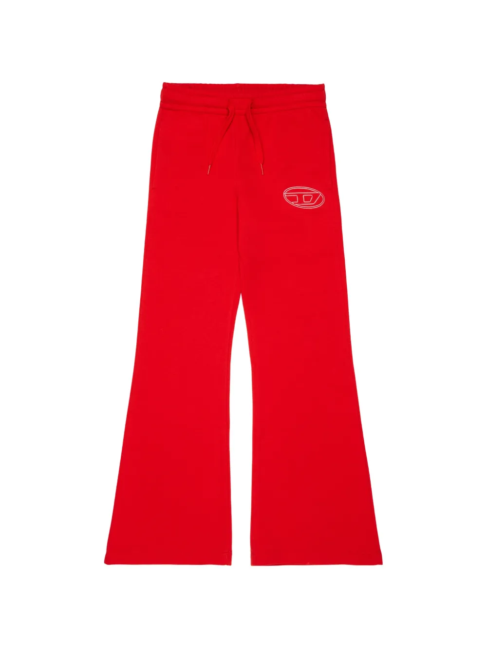 Diesel Kids logo-embroidered flared track pants - Rosso