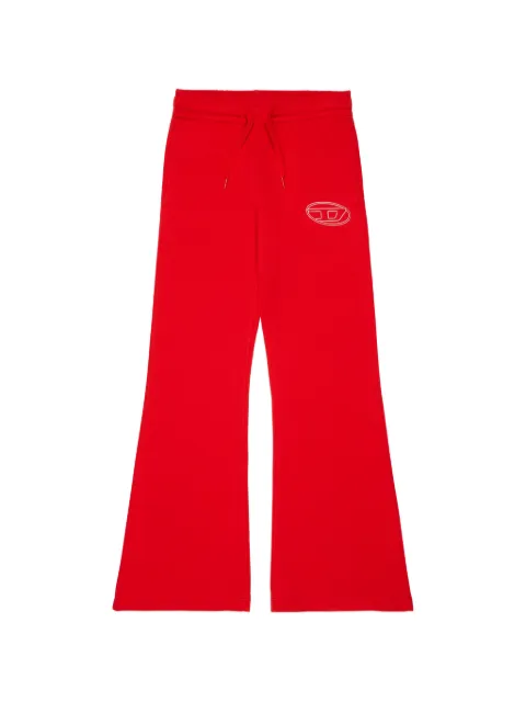 Diesel Kids logo-embroidered flared track pants