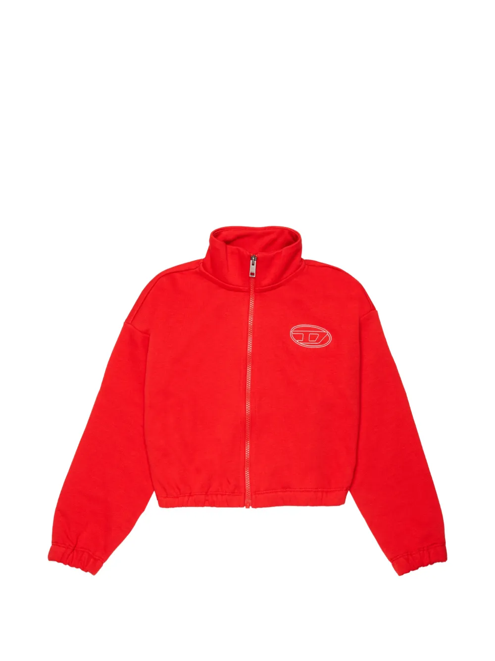 Diesel Kids logo-print cropped sweater - Rosso