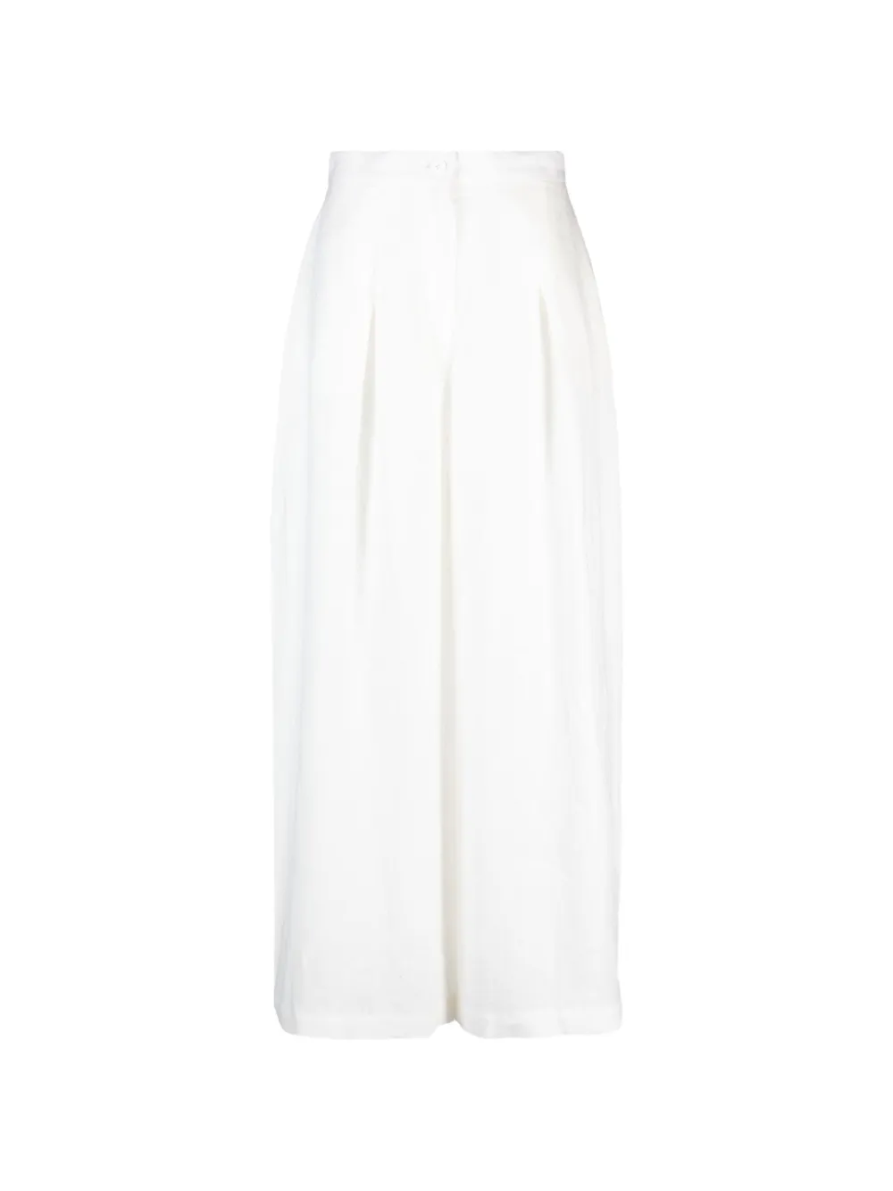 Tessitura linen wide-leg trousers
