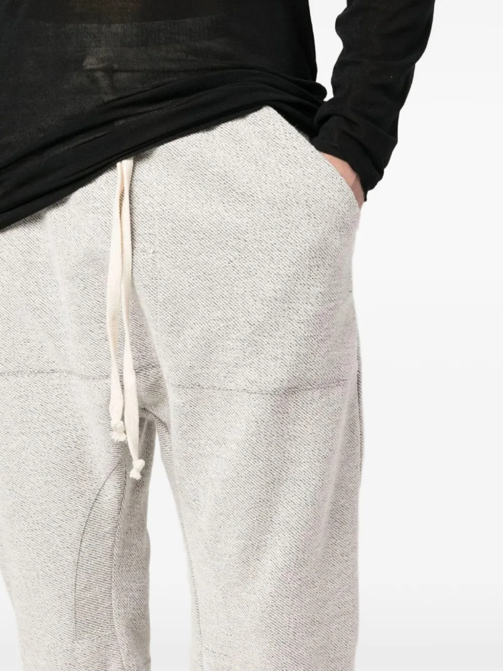 Tessitura Jersey broek met verlaagd kruis Grijs