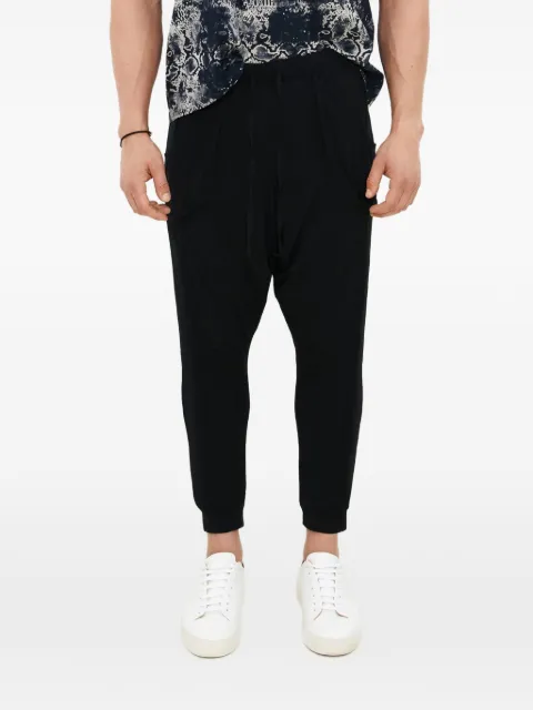 Tessitura drawstring-waist drop-crotch trousers