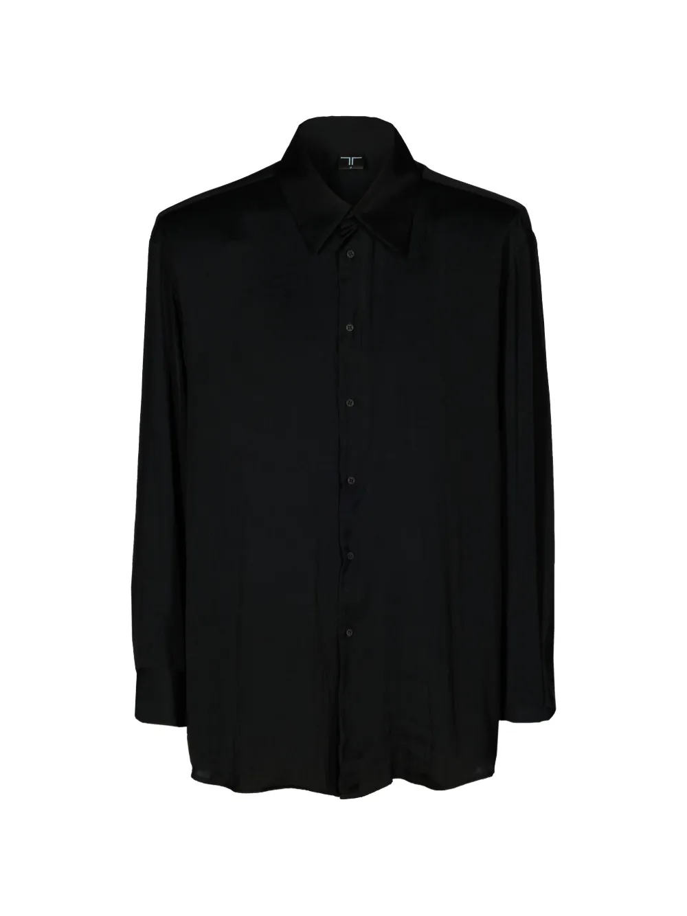 Tessitura button-fastening long-sleeve shirt