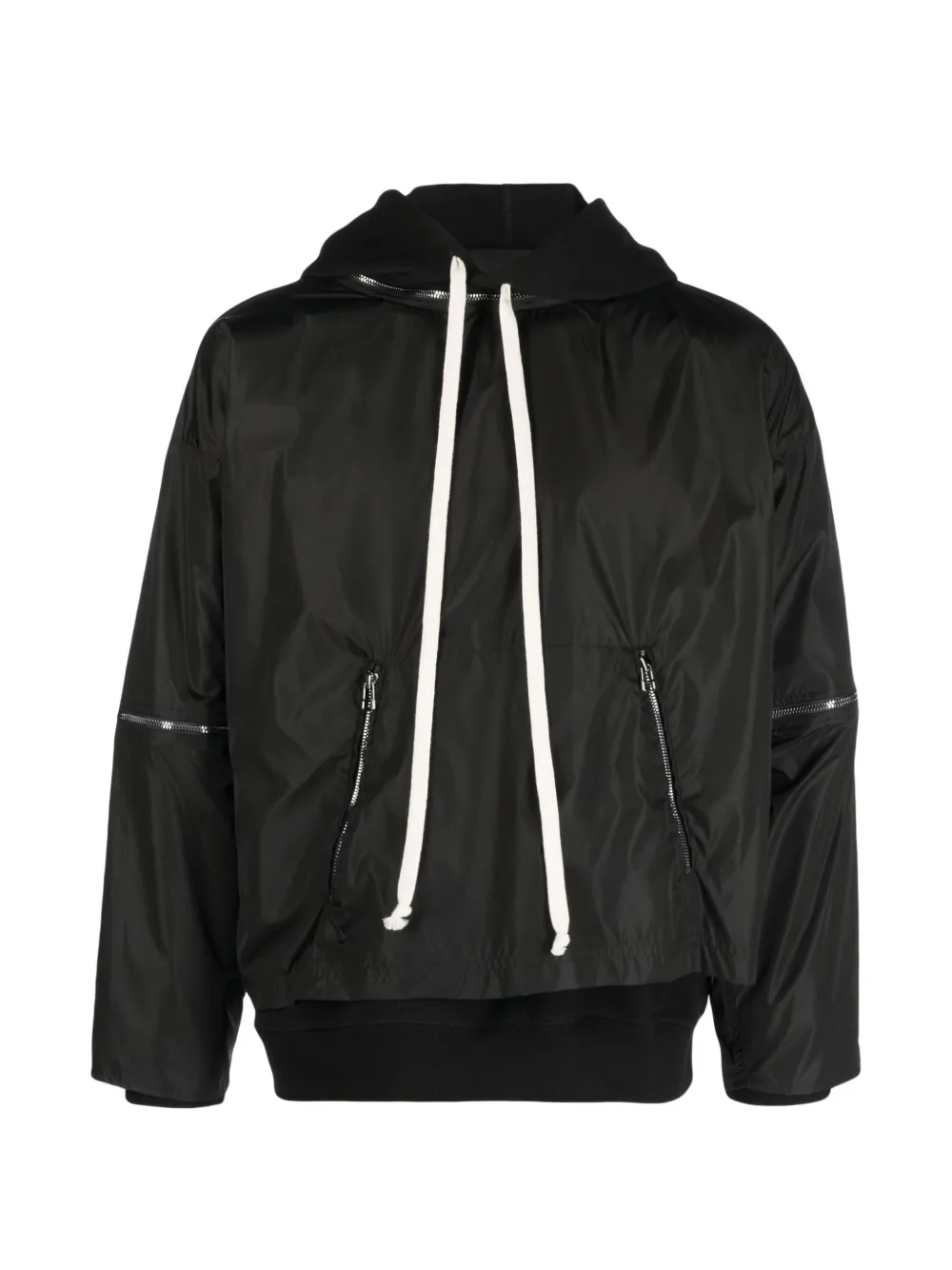 Tessitura removable-sleeve hoodie