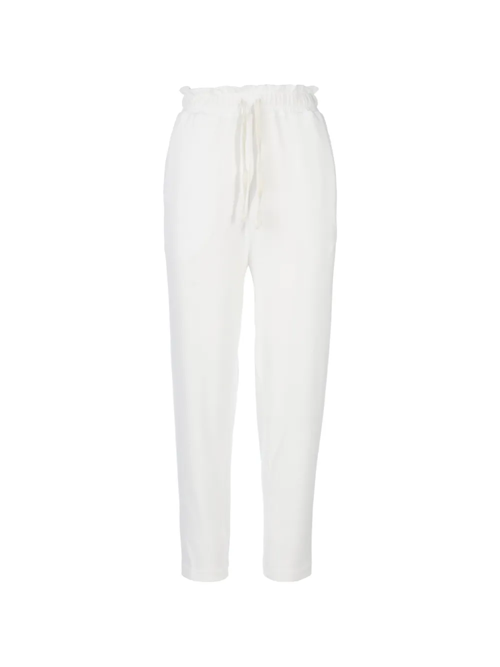 Tessitura low-crotch elastic-waistband track pants