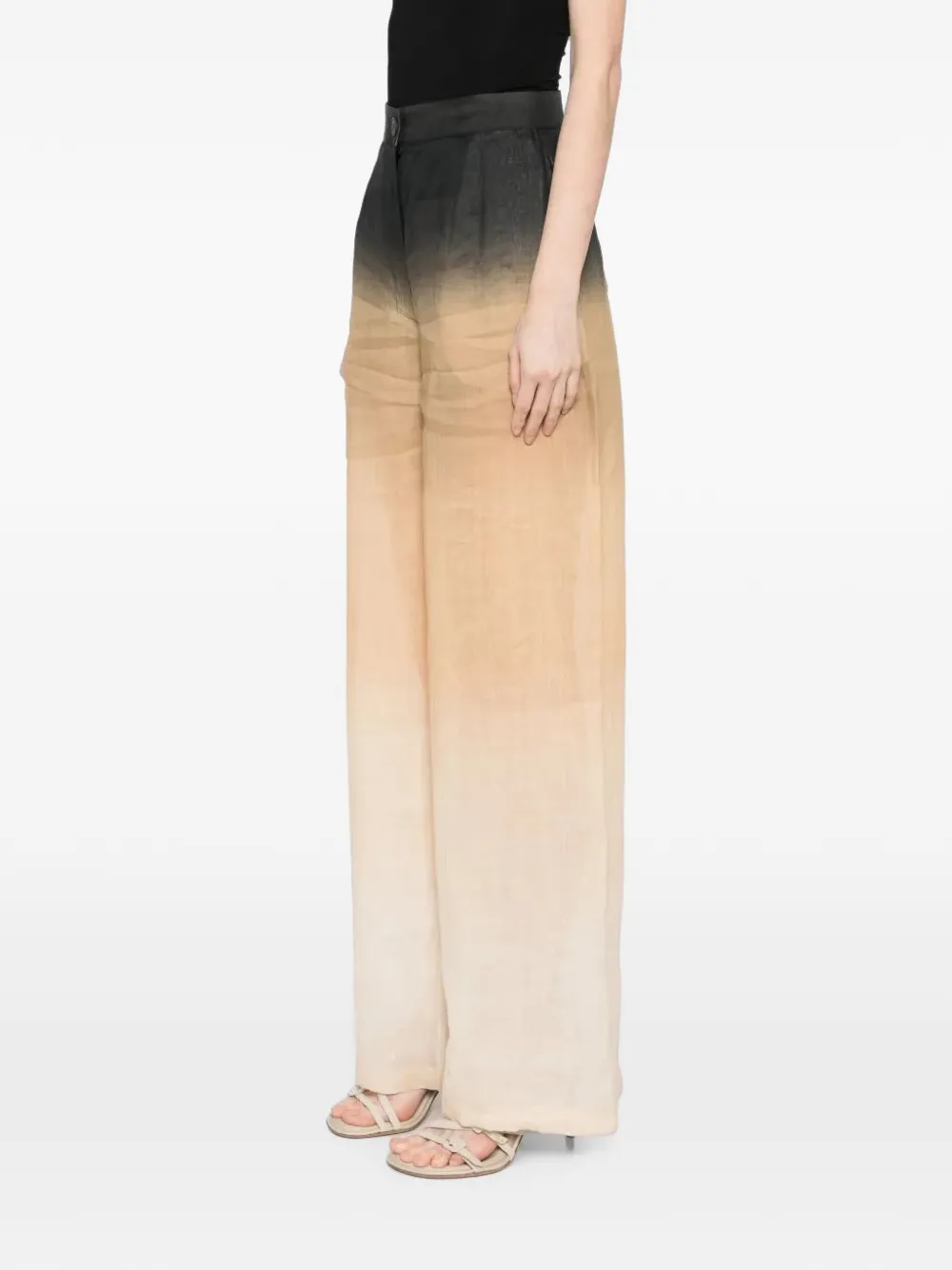 Tessitura Body Couture gradient-effect wide-leg trousers