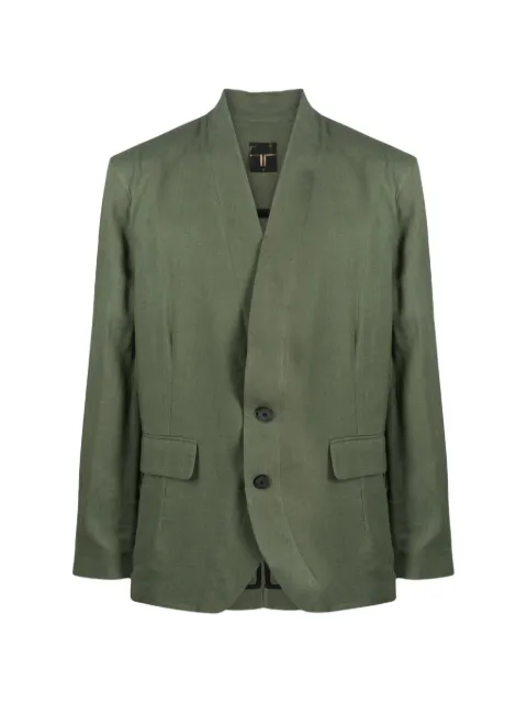 Tessitura button-down blazer
